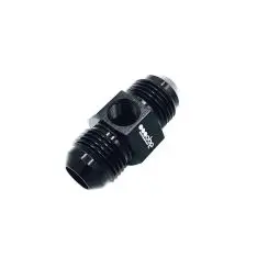 OBP T-stykke adapter til fitting. -8JIC / -8JIC / 1/8NPT (han-han-hun). Aluminium, sort. - OBP T-stykker