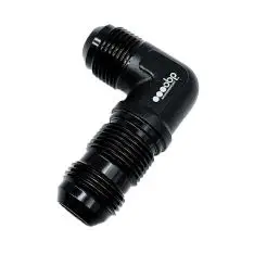 OBP 90gr gennemføringsadapter til fitting. -4JIC (han-han). Aluminium, sort. Anvendes til gennemføring i karosserier, benzintanke mm. - OBP gennemføringsadaptere (Bulkhead)