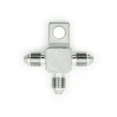 T-stykke -3JIC (han-han-han). Rustfri stål. - Bremsefittings med 3/8 gevind (-3JIC)