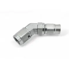 M10x1.0 45 gr. bremsefitting (hun) med convex sæde til -3 slange. Rustfri stål - Bremsefittings med M10x1 gevind