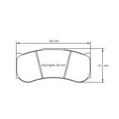 Pagid bremseklods S2019 RSX - Pagid RSX
