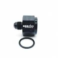 OBP adapter til fitting. -12JIC (hun) til -8JIC (han). Aluminium, sort - OBP JIC til JIC