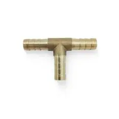 T-stykke 8mm-8mm. Messing - Samle, T- og Y-stykker