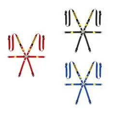 Sabelt 6 punkt sele 2"/2"/2". Selejustering i aluminium. Pull-Down model. FIA8853-2016 godkendt. 3 farve muligheder - Seler