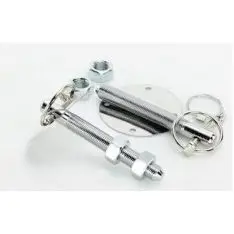 Hjelmlåsesæt med chrom plade - Grayston Hjelmlåse