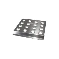 OBP fodplade til førerside. Aluminium. 260mm bred, 270mm dyb og 20mm i højden - OBP Fodplader