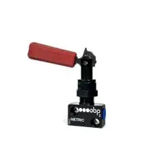 OBP bremsereduceringsventil. Håndtag med 6 positioner. Ind- og udgang er M10 gevind - OBP Bremsetilbehør