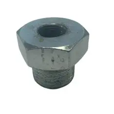 M10x1.0 lige adapter (hun) til 3/8 BSP (han) - Aeroquip BSP til metrisk adaptere